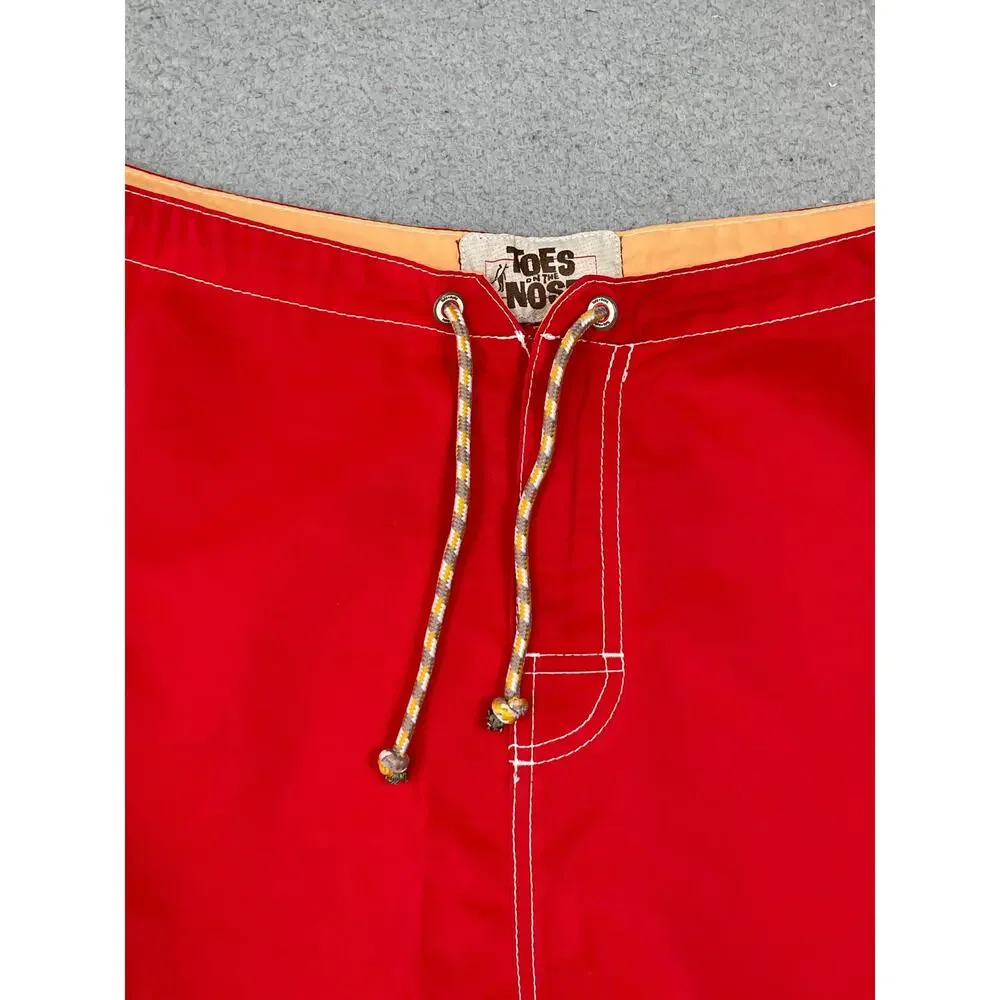 Toes On The Nose Mens Size 38 Red Board Shorts